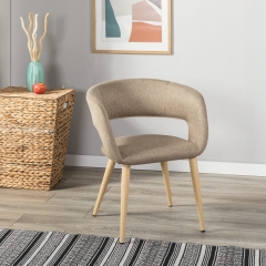 Кресло R-home Hugs beige/нат.дуб