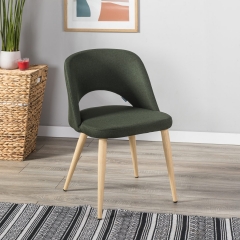 Кресло R-home Lars темно-зеленый/нат.дуб