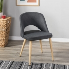 Кресло R-home Lars темно-серый/нат.дуб