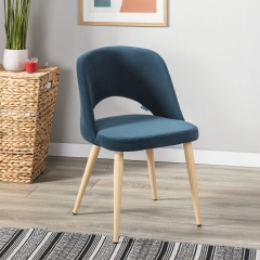 Кресло R-home Lars Diag blue/нат.дуб