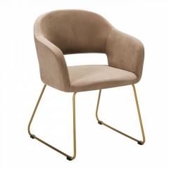 Стул R-home Oscar Diag beige/Линк золото