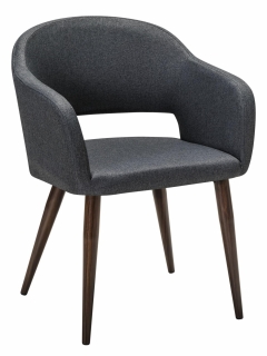 Кресло R-home Oscar темно-серый/т.орех