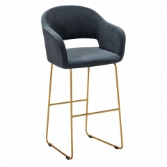 Кресло Бар R-home Oscar Б Diag grey/Линк золото