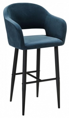 Кресло Бар R-home Oscar Б Diag blue/черный