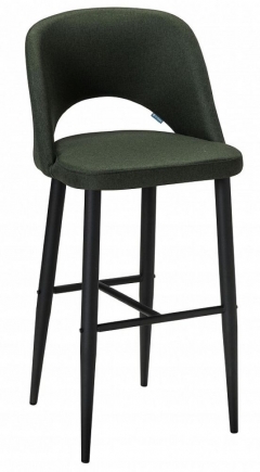 Кресло барное R-home Lars ПБ темно-зеленый/черный