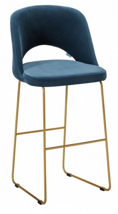 Кресло Бар. R-home Lars Б Diag blue/Линк золото