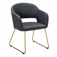 Кресло R-home Oscar темно-серый/Линк золото