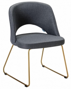 Кресло R-home Lars темно-серый/Линк золото