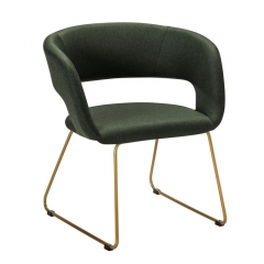 Кресло R-home Hugs К темно-зеленый/Линк золото