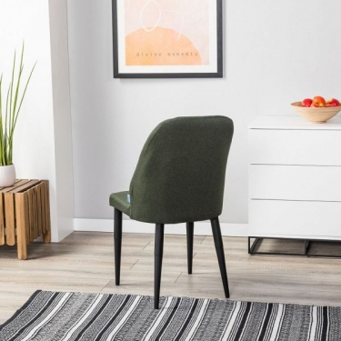 Стул R-home Alen темно-зеленый/черный