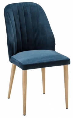 Стул R-home Alen Diag blue/нат.дуб