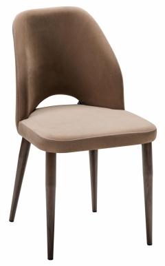 Стул R-home Ledger Diag beige/т. орех