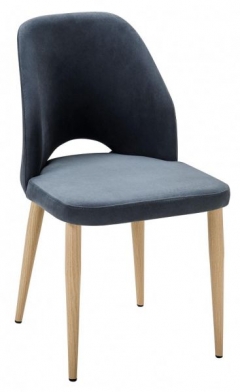 Стул R-home Ledger Diag grey/нат.дуб