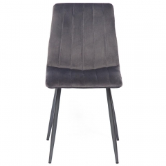 Стул Tetchair DUBLIN mod. 7066 / 1 шт. в упаковке металл,ткань, 45 х 56 х 88 х 51 см, серый вельвет/антрацит, G062-40
