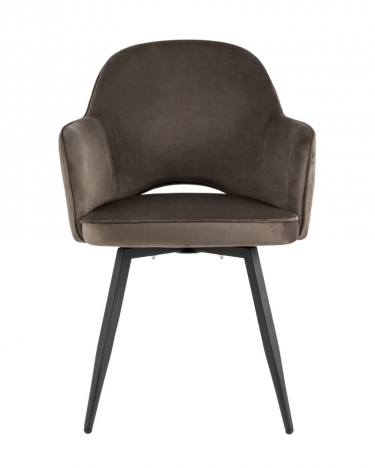 Стул Stool Group Венера вращающийся велюр коричневый 2 шт