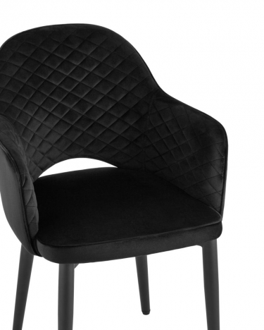 Стул Stool Group Венера диамант велюр черный 2 шт