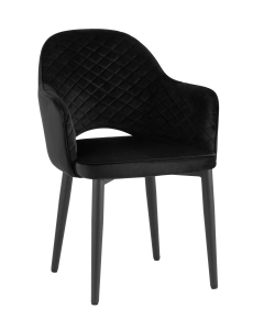 Стул Stool Group Венера диамант велюр черный 2 шт