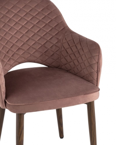 Стул Stool Group Венера диамант велюр пыльно-розовый 2 шт