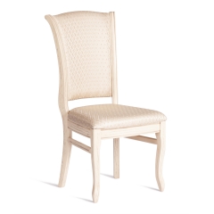 Стул Tetchair VERSAL мягкое сидение бук, 51х48х106 см, бежевый патина, жаккард бежевый