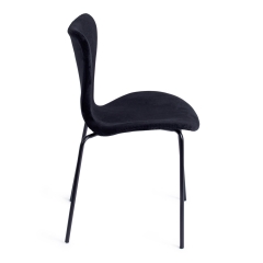 Стул Tetchair Jacobsen SOFT mod DC 103 / 1 шт. в упаковке металл/флок, 59x45.5x84.5, черный