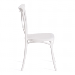 Стул Tetchair CROSS mod. PL24 / 1 шт. в упаковке пластик, 48 х 58 х 89 см, White белый 11954