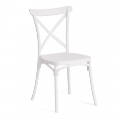 Стул Tetchair CROSS mod. PL24 / 1 шт. в упаковке пластик, 48 х 58 х 89 см, White белый 11954