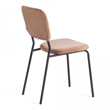 Стул Tetchair CAROL mod. UC06 / 1 шт. в упаковке металл, вельвет, 45 х 56 х 82 см, Brown коричневый HLR11 / черный