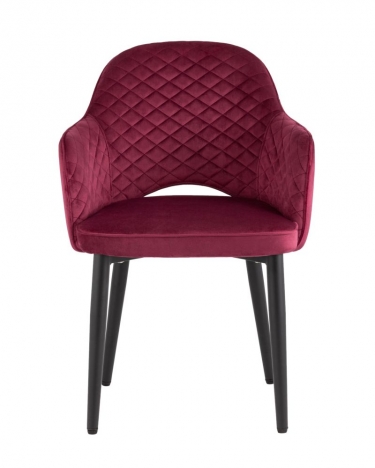 Стул Stool Group Венера диамант велюр бордовый с подлокотниками