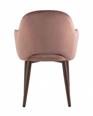 Стул Stool Group Венера диамант велюр пыльно-розовый с подлокотниками