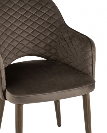 Стул Stool Group Венера диамант велюр коричневый 2 шт