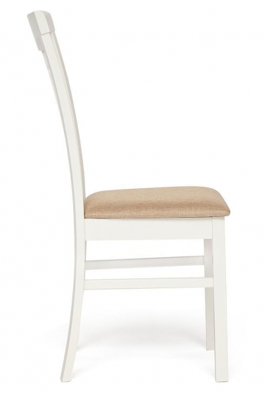 Стул Tetchair Гермес/ Hermes дерево гевея, 43х49х94см, butter white, ткань песочная Jaffy 104-58