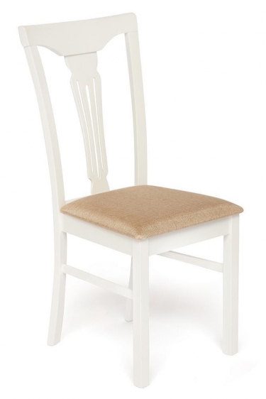 Стул Tetchair Гермес/ Hermes дерево гевея, 43х49х94см, butter white, ткань песочная Jaffy 104-58