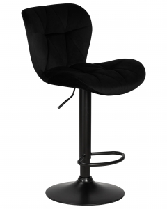Стул барный DOBRIN DOBRIN BARNY BLACK черный велюр MJ9-101