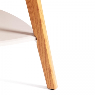 Журнальный стол Tetchair RIO мдф, 65х65х50 см, крем/дуб светлый