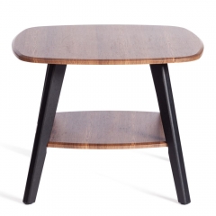 Журнальный стол Tetchair RIO мдф, 65х65х50 см, орех кантри/черный