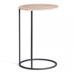 Журнальный стол Tetchair Mone МДФ/металл, 45х45х70,5 см, дуб беленый/черный