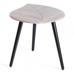 Журнальный стол Tetchair RIMMINI мдф, 77х78х50,4 см, скания темный/черный