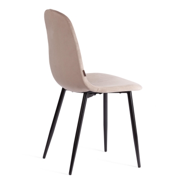 Стул Tetchair BREEZE mod. JSC-58 Велюр/металл , 44 х 53 х 86 см, coffee кофейный HLR 9 / черный