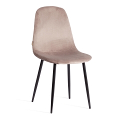 Стул Tetchair BREEZE mod. JSC-58 Велюр/металл , 44 х 53 х 86 см, coffee кофейный HLR 9 / черный
