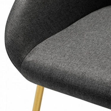 Стул R-home Kent темно-серый/Линк золото