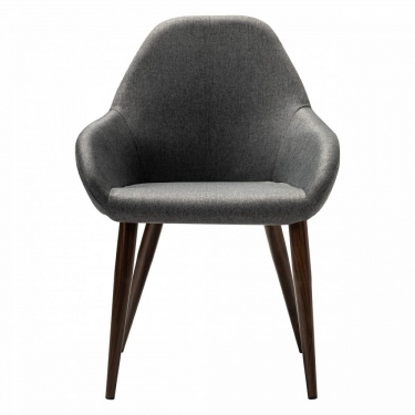 Стул R-home Kent темно-серый/т.орех