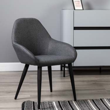 Стул R-home Kent темно-серый/черный