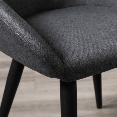 Стул R-home Kent темно-серый/черный