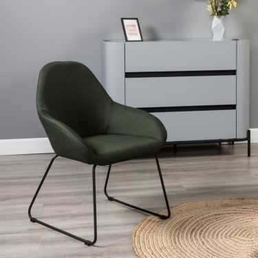 Стул R-home Kent темно-зеленый/Линк