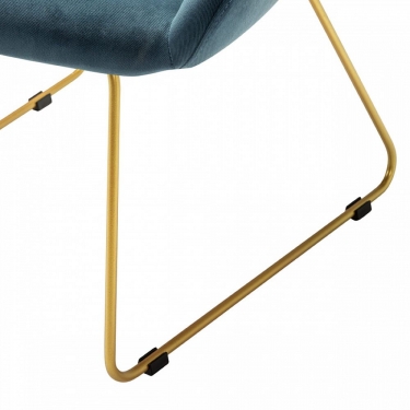 Стул R-home Kent Diag blue/Линк золото