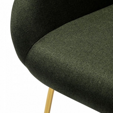 Стул R-home Kent темно-зеленый/Линк золото