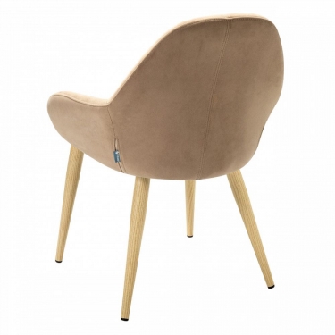 Стул R-home Kent Diag beige/нат.дуб