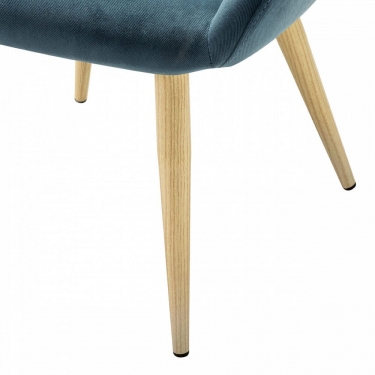 Стул R-home Kent Diag blue/нат.дуб