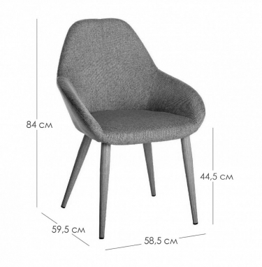 Стул R-home Kent Diag grey/нат.дуб