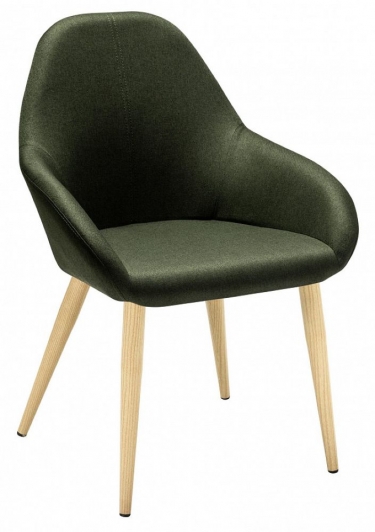 Стул R-home Kent темно-зеленый/нат.дуб